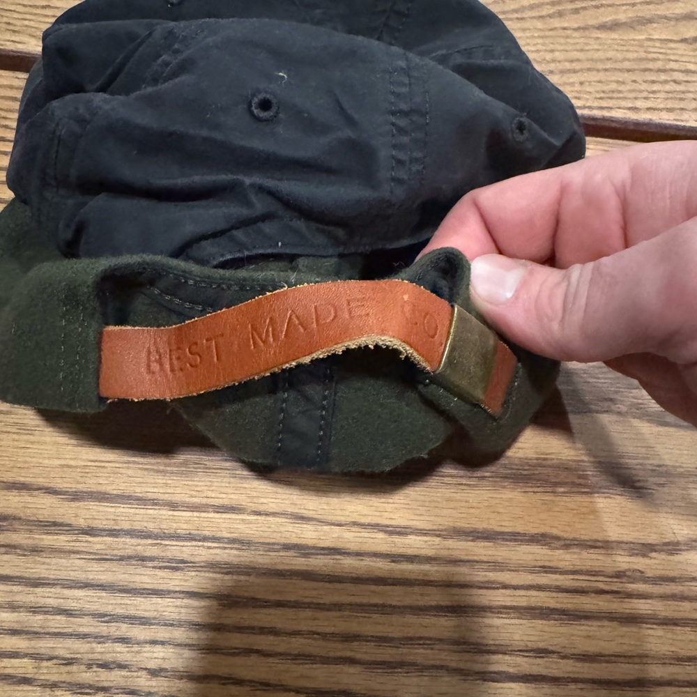 Best Made Co Men's Black nylon and Green wool Caps - Picture 4 of 4